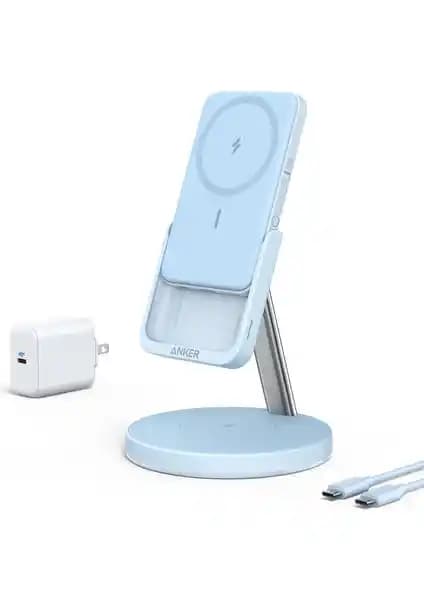 Anker PowerWave MagGo 2-in-1 Kablosuz Şarj Standı ve Powerbank Özellikleri