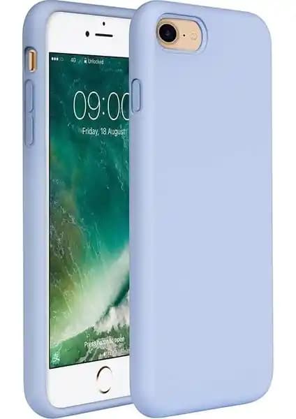 Apple iPhone 7/8/SE 2020 için Şeffaf Mavi Silikon Kılıf Yüksek Koruma ve Şıklık