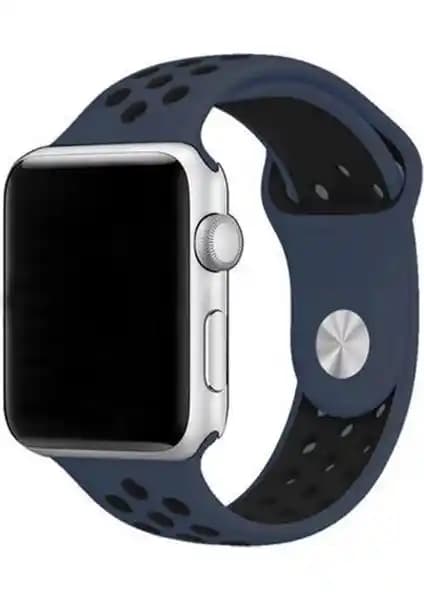 Apple Watch Seri 4U Delikli Spor Kayış Gece Mavisi Şıklık ve Fonksiyonellik Sunar