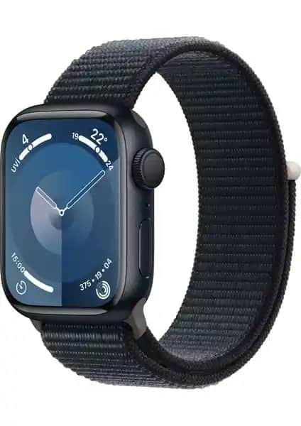 Apple Watch Seri 9 GPS 41MM Gece Yarısı Alüminyum Kasa Spor Loop ile Sağlık ve Teknoloji Deneyimi