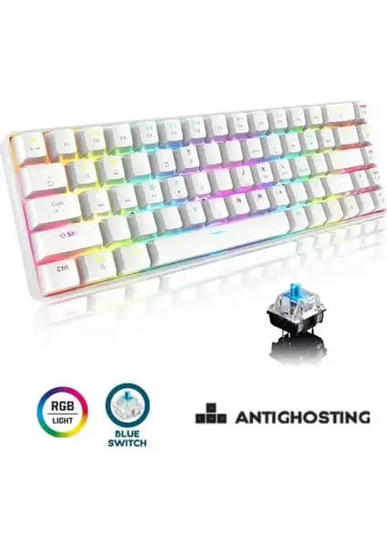 ATAsoft 0 ve Sarftech T60 Beyaz RGB Klavye Karşılaştırması: Özellikler ve Kullanıcı Yorumları 2