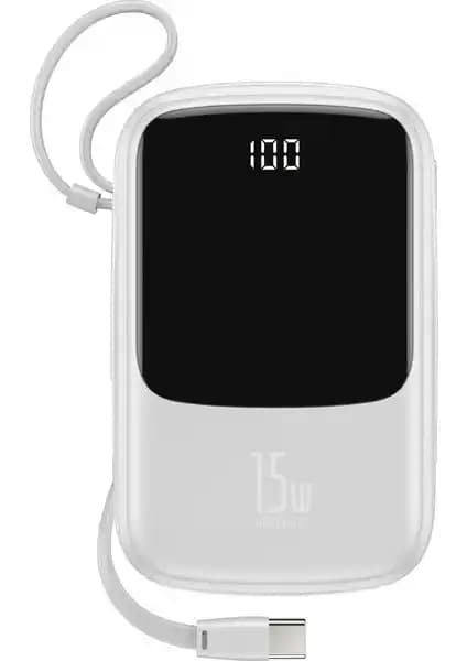 Baseus PPQD-A02 Q Pow 10000mAh Taşınabilir Powerbank Günlük Kullanım İçin Uygun
