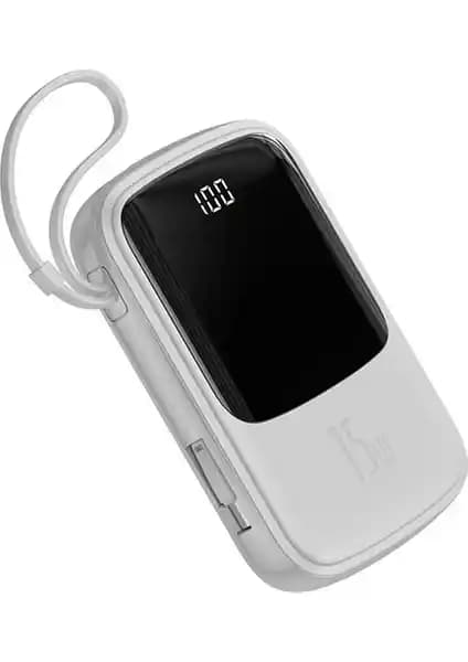Baseus Q Pow 3A Dijital Gösterge 10.000 mAh Power Bank ile Pratik ve Şık Taşınabilir Şarj Çözümü