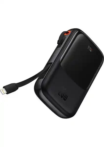 Baseus Qpow Pro Dijital Göstergeli 10000mAh 20W Hızlı Şarj Powerbanki Günlük Kullanım İçin Güç Kaynağı