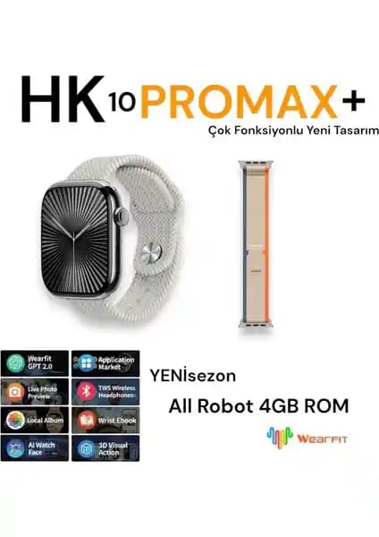 Bubitechh HK10 Pro Max+ All Robot Akıllı Saat: Çok Fonksiyonlu ve Şık Tasarım