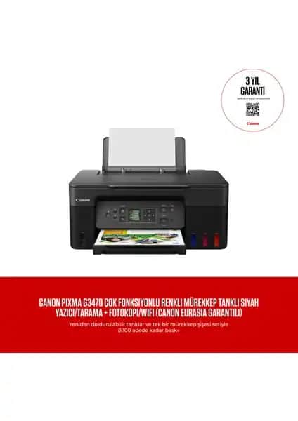 Canon PIXMA G3470 ve Epson Ecotank L3252 Yazıcı Karşılaştırması ve Özellikleri
