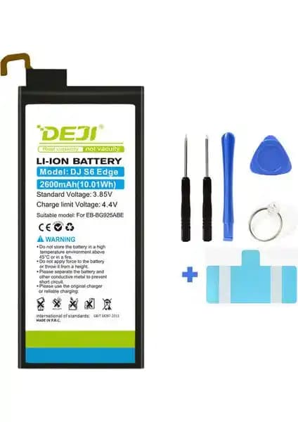 Deji Marka Samsung Galaxy S6 Edge Uyumlu Yüksek Kapasiteli Batarya Güç ve Güvenlik Özellikleriyle