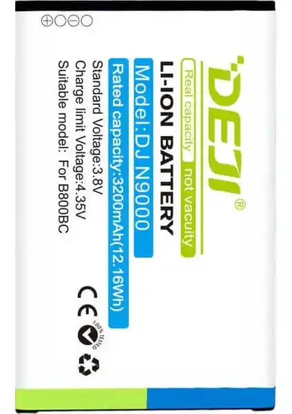 Deji Samsung Galaxy Note 3 Uyumlu Yüksek Kapasiteli Güçlü Batarya Özellikleri ve Güvenlik Teknolojisi