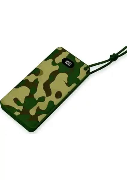 Dexim U109 LED Ekranlı Kamuflaj Desenli 10.000mAh Powerbank Güç ve Estetiğin Birleşimi
