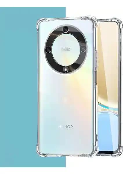 Honor X9A için Hava Yastıklı Şeffaf Silikon Kılıf Dayanıklı ve Estetik Tasarım