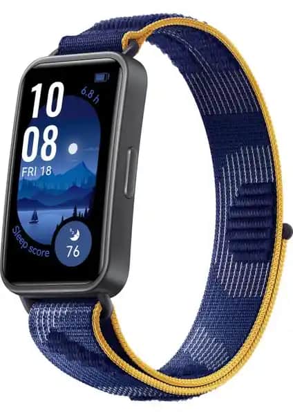 Huawei Band 9 Mavi Naylon Akıllı Bileklik Sağlık ve Şıklık Sunan Modern Tasarım