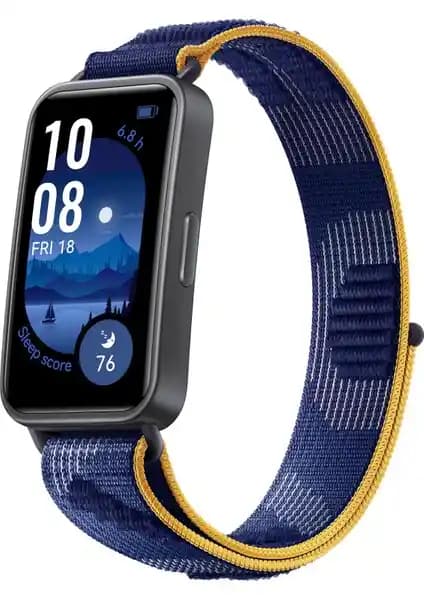 Huawei Band 9 Mavi Naylon Akıllı Bileklik Sağlık ve Şıklık Sunan Modern Tasarım