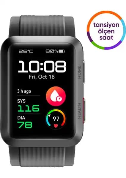 Huawei Watch D Siyah Akıllı Saat ile Sağlık ve Teknolojiyi Birleştiren Gelişmiş Özellikler