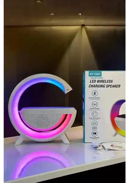 Huzur Elektrik Kablosuz Telefon Şarj Bluetooth Hoparlör İstasyonu Modern ve Çok Fonksiyonlu Çözüm