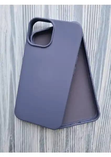 iPhone 14 için Kadife İç yüzeyli Silikon Kılıf: Şık ve Koruyucu Tasarım