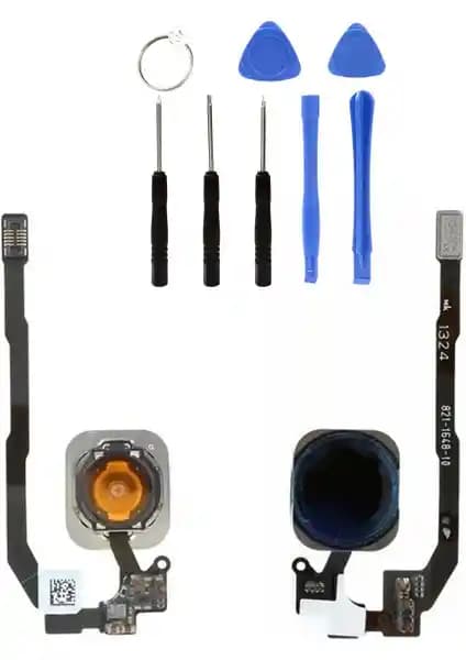 iPhone 5s Uyumlu Home Tuş Bordu ve Tamir Seti Mavi Renkli Pratik Onarım Çözümü
