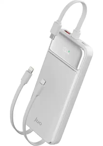 Juo 10000mAh 22.5W LED Ekranlı Powerbank ile Hızlı ve Güvenilir Şarj Çözümü