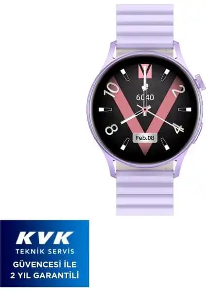 Kieslect Lora 2 Mor Kadın Akıllı Saat: Şıklık ve Fonksiyonellik Bir Arada