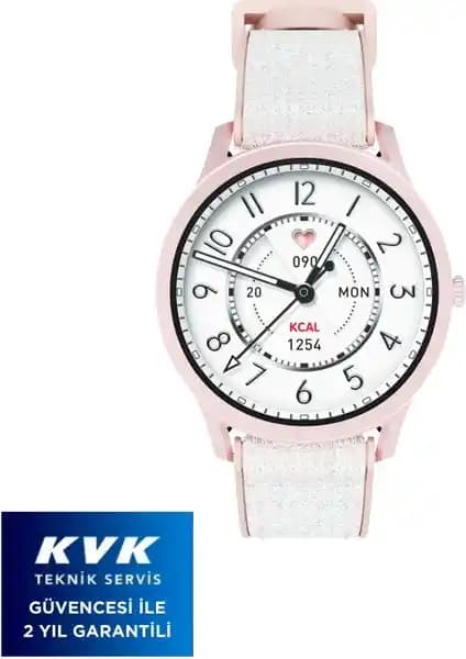 Kieslect Lora Pembe Kadın Akıllı Saat Sesli Asistan ve Arama Özellikleriyle Şıklık ve Fonksiyonellik