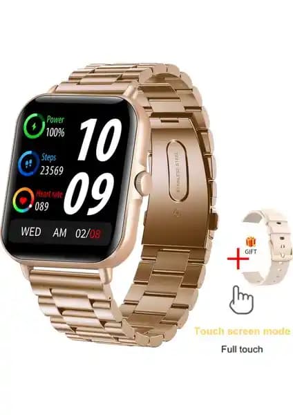 Leyan Creation Bluetooth Çağrı Unisex Akıllı Kol Saati Modern Tasarım ve Çok Fonksiyonlu Teknoloji