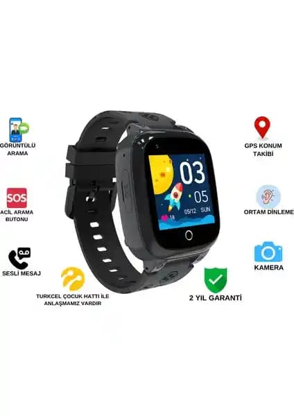 N10 Görüntülü Görüşme Özellikli Sim Kartlı Akıllı Çocuk Saati Çocuk Güvenliği ve Kontrolü İçin