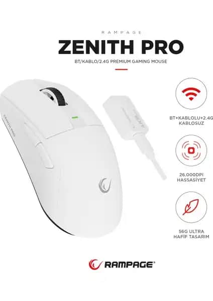 Rampage ZENITH PRO ve Razer Viper V3 Karşılaştırması: En İyi Oyuncu Faresi Seçimi