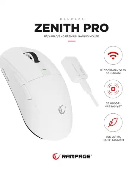 Rampage ZENITH PRO ve Razer Viper V3 Karşılaştırması: En İyi Oyuncu Faresi Seçimi 1