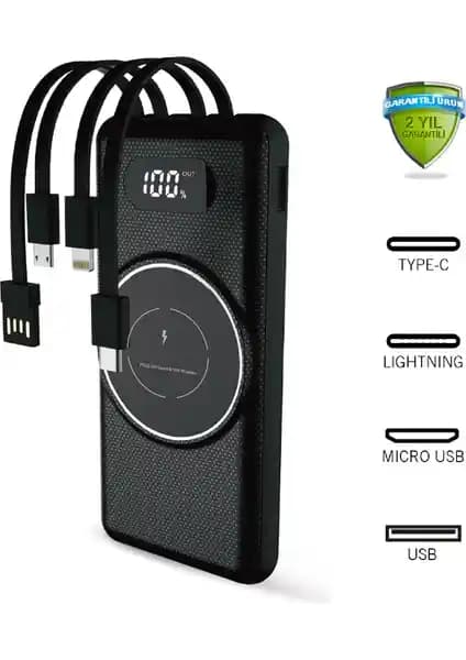 Robeve PW01 10.000 mAh Kablosuz Powerbank ile Günlük Teknoloji İhtiyaçlarınızı Karşılayın