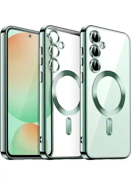 Samsung Galaxy A56 için Moveteck Şeffaf ve Dayanıklı TPU Kılıfı Magsafe Uyumlu Koruma