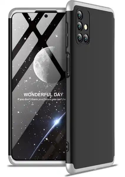 Samsung Galaxy M31S için 3 Parça 360 Zore Ays Kapak Güçlü ve Estetik Koruma