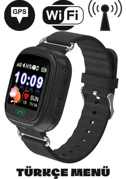 Smart Baby Q90 GPS ve Wi-Fi Akıllı Çocuk Takip Saati Güvenlik ve Konum İzleme