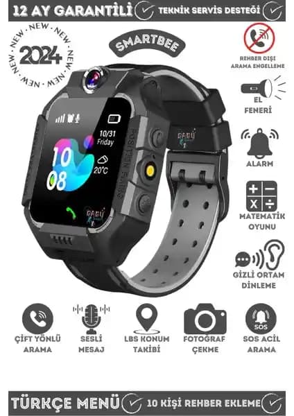 Smartbee Q19 Akıllı Çocuk Takip Saati Güvenlik ve Teknolojinin En İyi Birleşimi