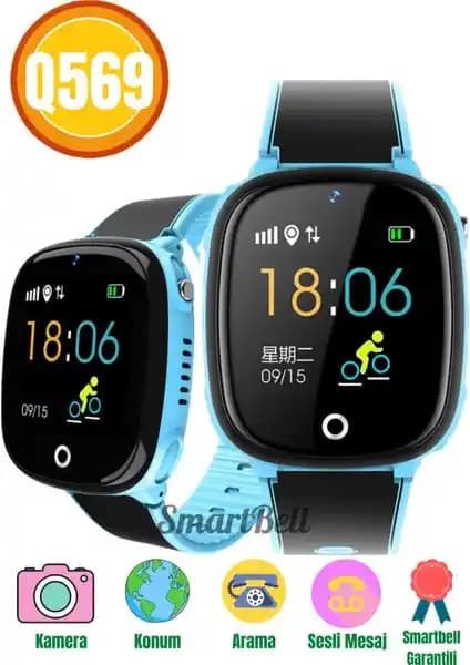 Smartbell Q569 Sim Kartlı Akıllı Çocuk Saati Güvenlik ve Konum Takibi Özellikleri
