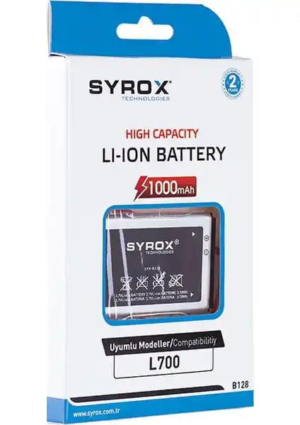 Syrox L700 Batarya: Samsung Uyumlu Güç Kaynağı ve Güvenilir Performans