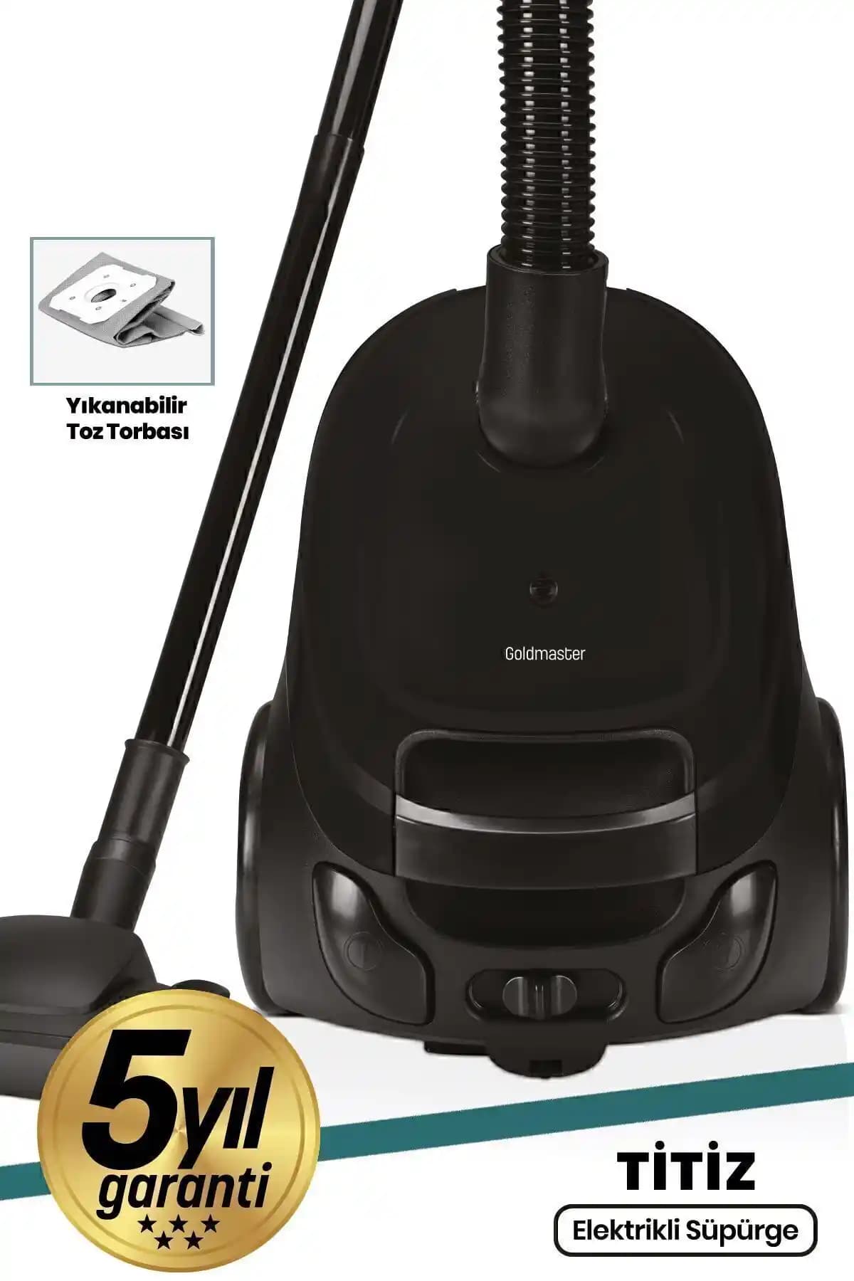 GoldMasterTitiz Yıkanabilir Toz Torbalı Elektrikli Süpürge İncelemesi