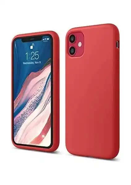 Apple iPhone 11 için Liquid Lansman Silikon Kılıf Kırmızı Renk Seçeneği ve Koruma Özellikleri