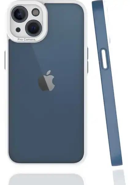 Apple iPhone 13 için şık ve dayanıklı Mima renkli ve kamera koruma özellikli kılıf