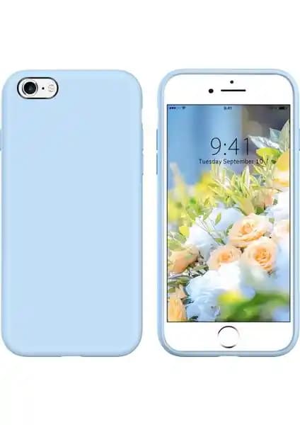 Apple iPhone 6s Plus için Liquid Lansman Silikon Kılıf Açık Mavi Güvenli ve Şık Koruma