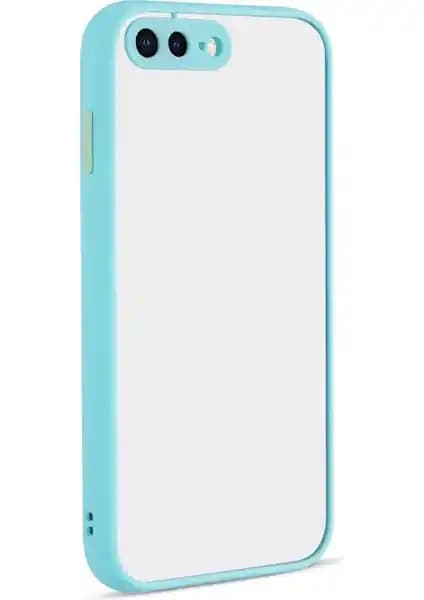 Apple iPhone 8 Plus için Renkli Kenarlı ve Çift Katmanlı Koruma Kılıfı