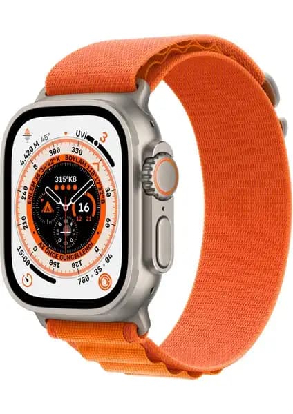 Apple Watch Ultra GPS + Cellular Akıllı Saat: Dayanıklı ve Gelişmiş Tasarım Özellikleri