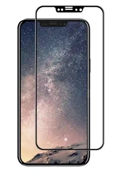 Eiroo iPhone X Full Siyah Tempered Glass Ekran Koruyucu Güçlü ve Estetik Koruma Çözümü