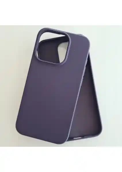 iPhone 15 Pro için Kadife Silikon Kılıf Şıklık ve Koruma Bir Arada