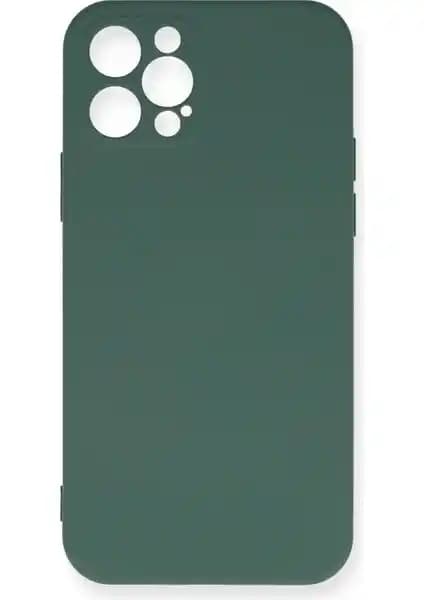 Koyu Yeşil Nano Silikon iPhone 12 Pro Max Kılıfı: Şıklık ve Koruma Bir Arada
