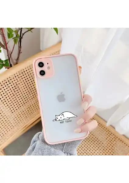Moodcase Not Today Desen Pembe iPhone 11 Kılıfı – Estetik ve Koruyucu Telefon Aksesuarı