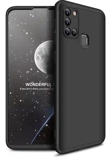 Pilanix Samsung Galaxy A21S için 3 Parça 360 Derece Koruma Ays Kapak Kılıfı