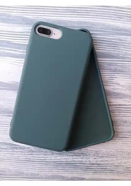 Pirok Store İphone 7 Plus ve 8 Plus Uyumlu Kadife Silikon Kılıfı Şıklık ve Koruma Bir Arada