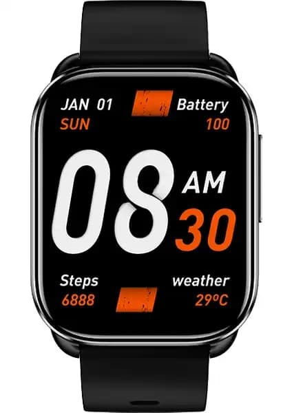 Qcy Watch Gs Siyah Akıllı Saat: Sağlık ve Spor Özellikleriyle Günlük Kullanım İçin Uygun