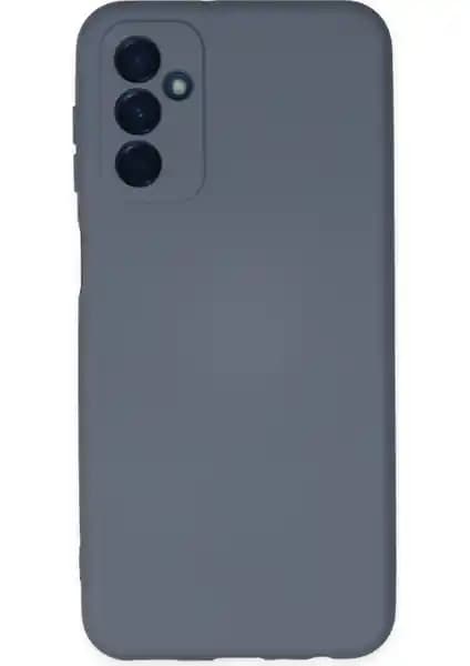 Samsung Galaxy A04S için Şık ve Koruyucu Kadife Silikon Kılıf Petrol Mavisi