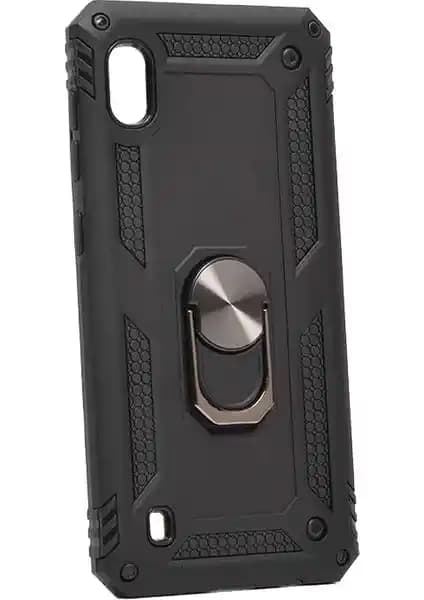 Samsung Galaxy A10 için Çift Katmanlı Manyetik Yüzüklü Siyah Kılıf Ürün Özellikleri ve Kullanım Avantajları