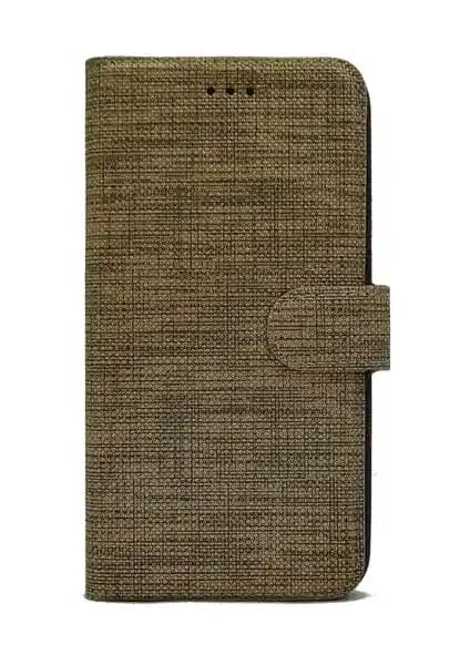 Samsung Galaxy A31 için Kumaş Desenli Cüzdanlı ve Standlı Koruyucu Kılıf